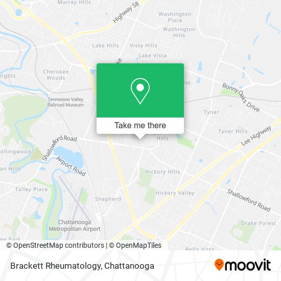 Brackett Rheumatology map