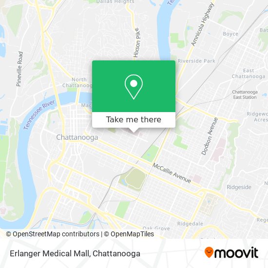 Erlanger Medical Mall map
