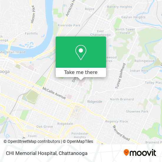CHI Memorial Hospital map