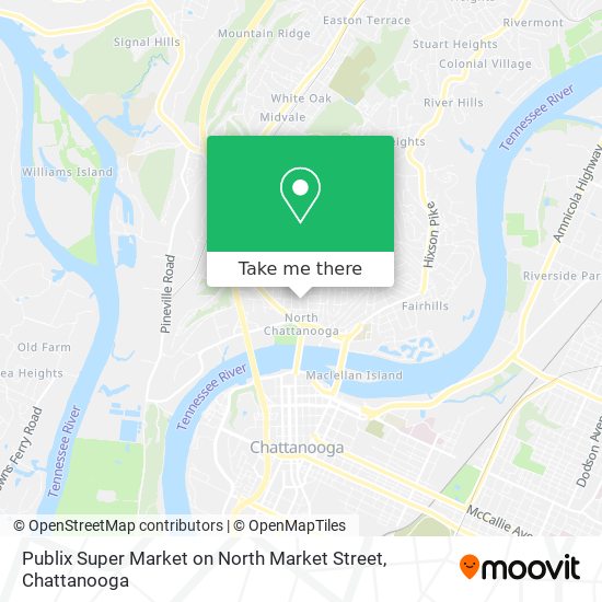 Publix Super Market on North Market Street map