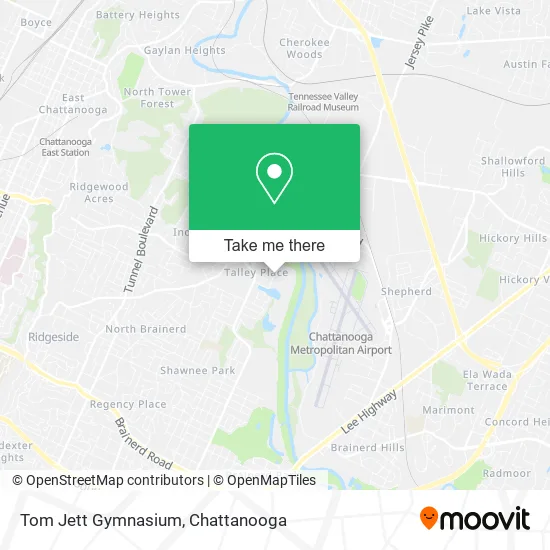 Tom Jett Gymnasium map