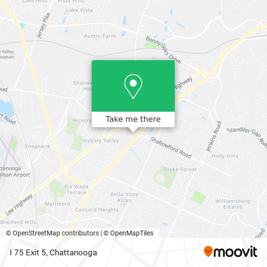 Mapa de I 75 Exit 5
