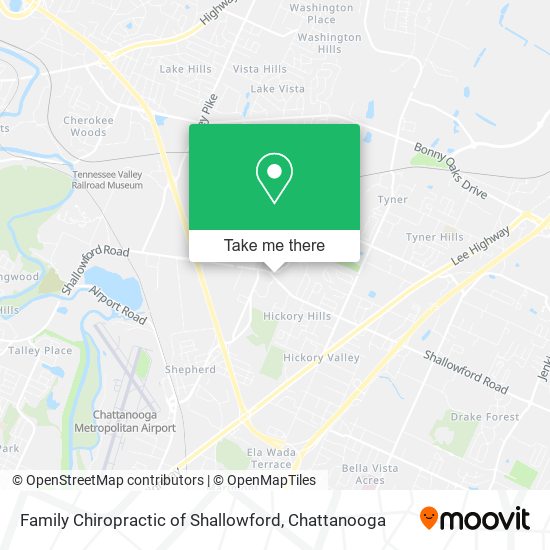 Family Chiropractic of Shallowford map