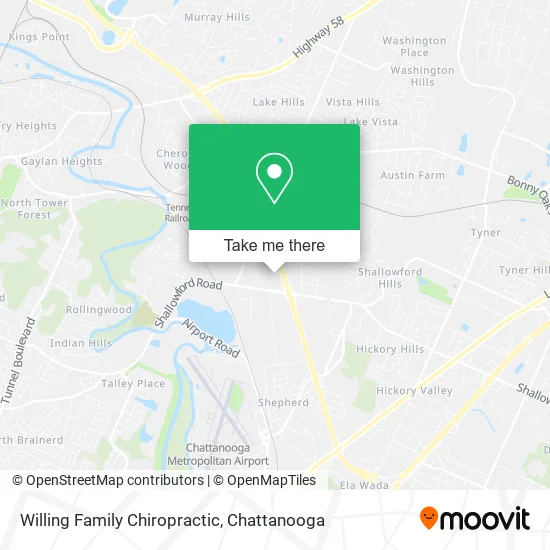 Willing Family Chiropractic map
