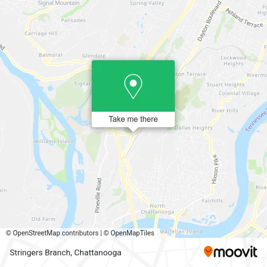 Stringers Branch map