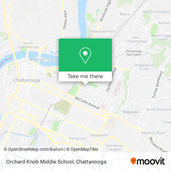 Mapa de Orchard Knob Middle School