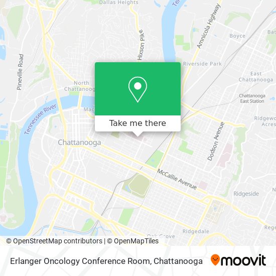 Mapa de Erlanger Oncology Conference Room