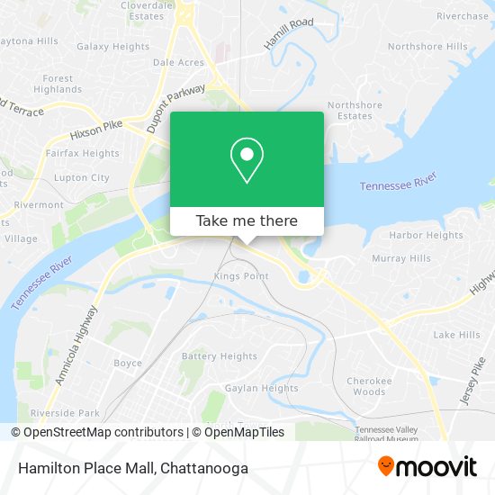 Hamilton Place Mall map