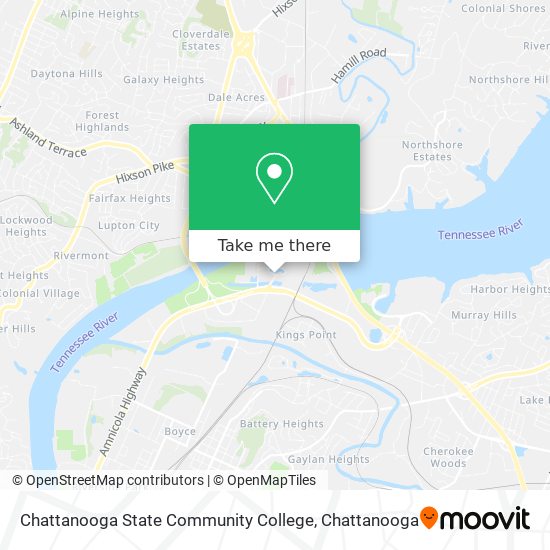 Chattanooga State Community College map