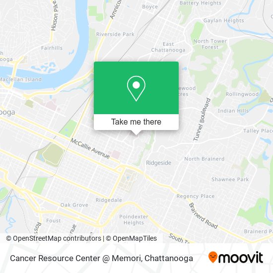 Cancer  Resource  Center @ Memori map