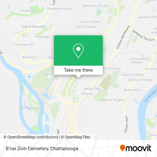 B'nai Zion Cemetery map