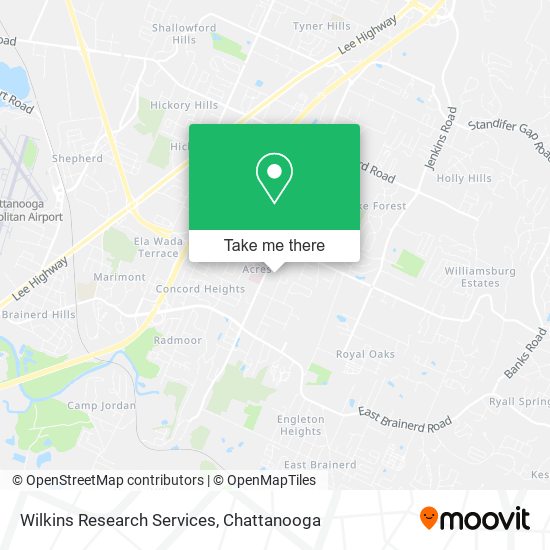 Mapa de Wilkins Research Services