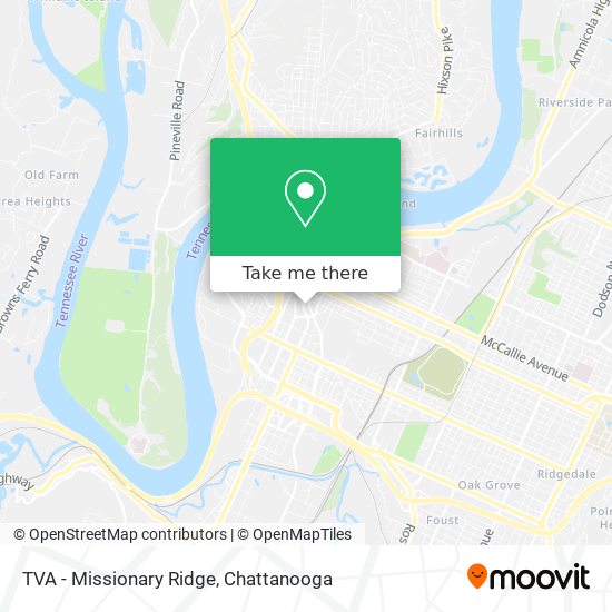 TVA - Missionary Ridge map