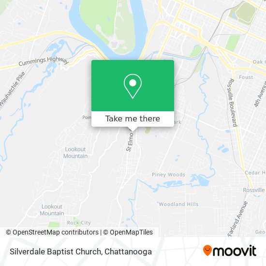 Silverdale Baptist Church map