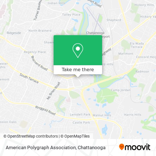 Mapa de American Polygraph Association