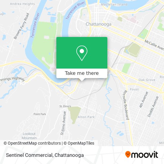 Mapa de Sentinel Commercial