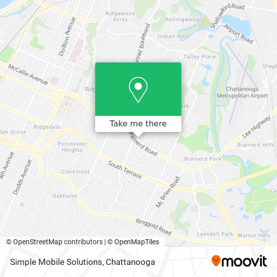 Simple Mobile Solutions map