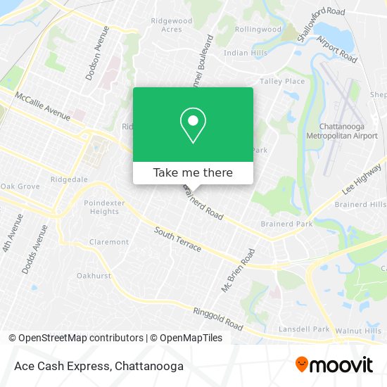 Ace Cash Express map