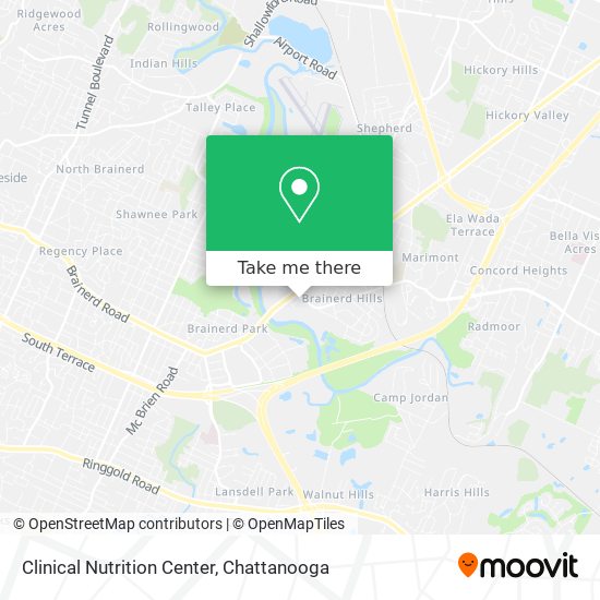 Clinical Nutrition Center map