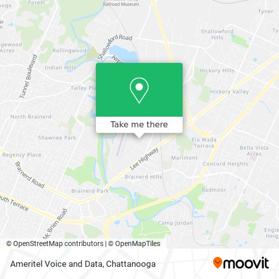 Ameritel Voice and Data map