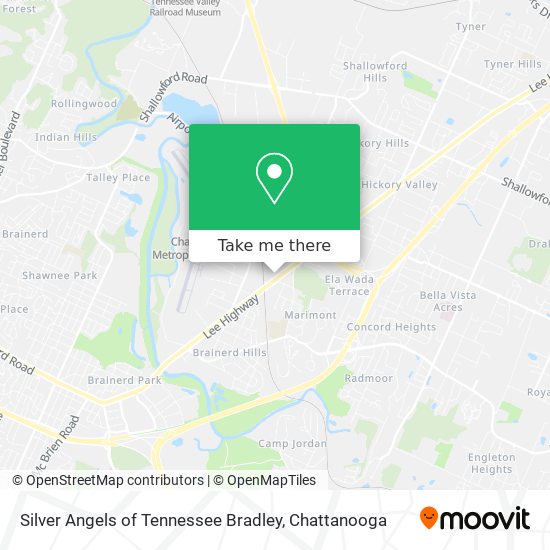 Silver Angels of Tennessee Bradley map