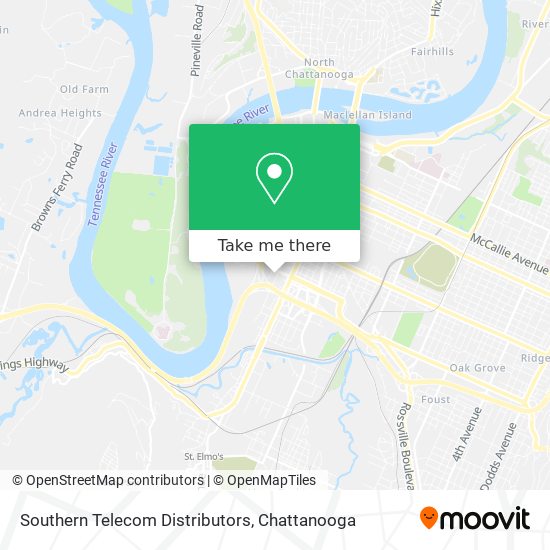 Southern Telecom Distributors map