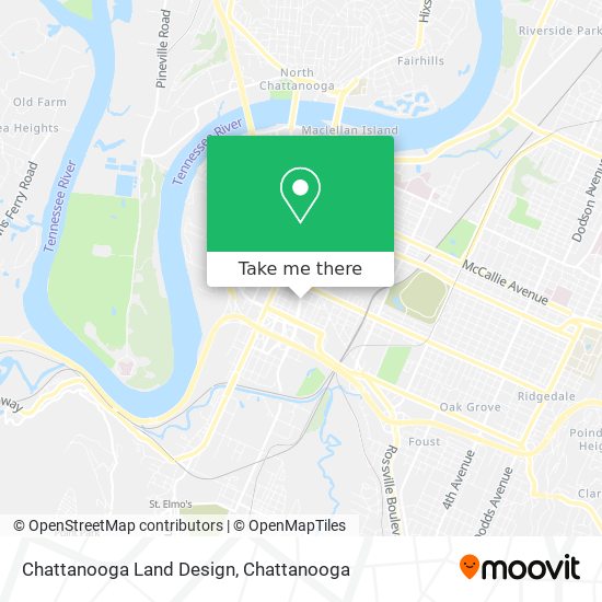 Chattanooga Land Design map