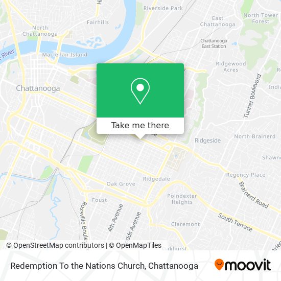 Redemption To the Nations Church map