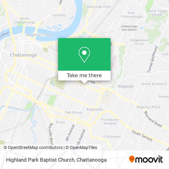 Mapa de Highland Park Baptist Church