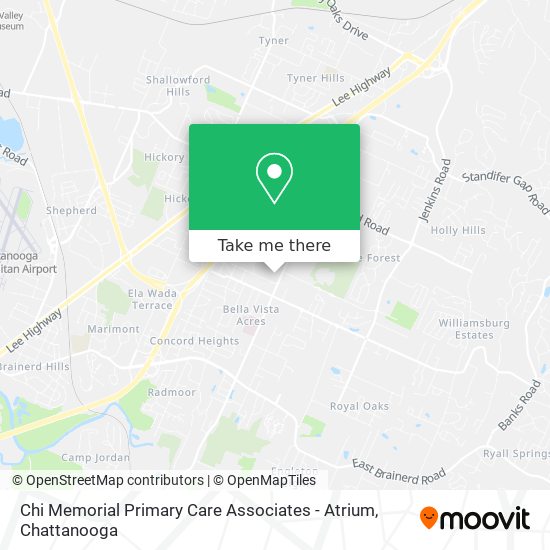 Mapa de Chi Memorial Primary Care Associates - Atrium