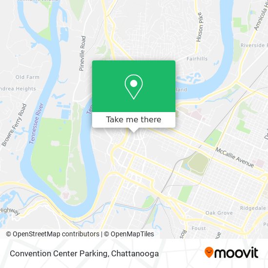 Convention Center Parking map