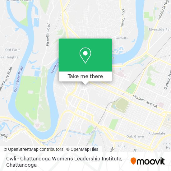 Cwli - Chattanooga Women's Leadership Institute map