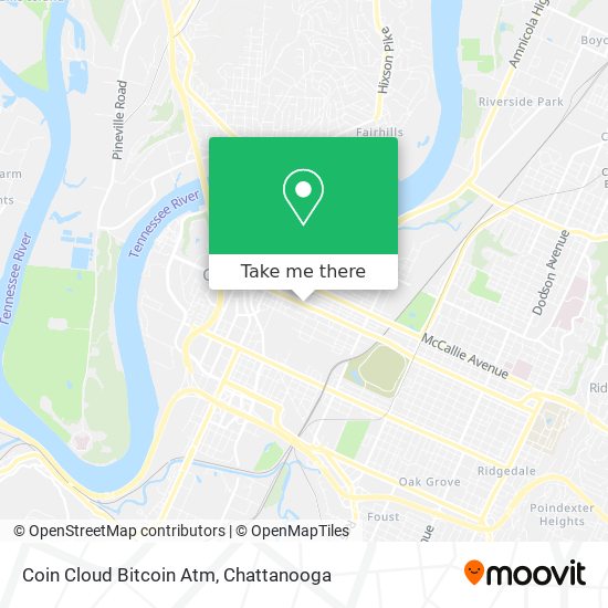 Mapa de Coin Cloud Bitcoin Atm