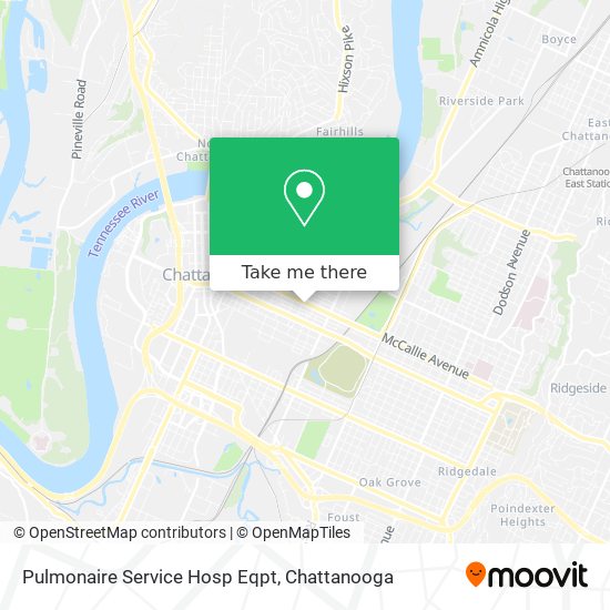 Pulmonaire Service Hosp Eqpt map