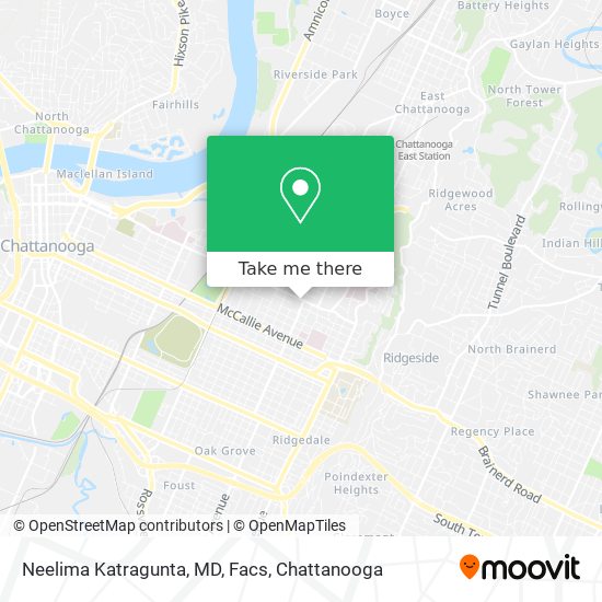 Neelima Katragunta, MD, Facs map