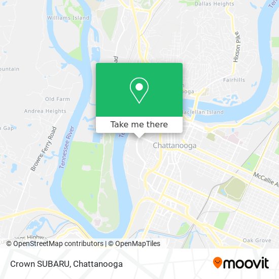 Mapa de Crown SUBARU