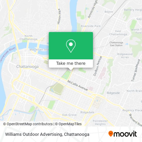 Williams Outdoor Advertising map