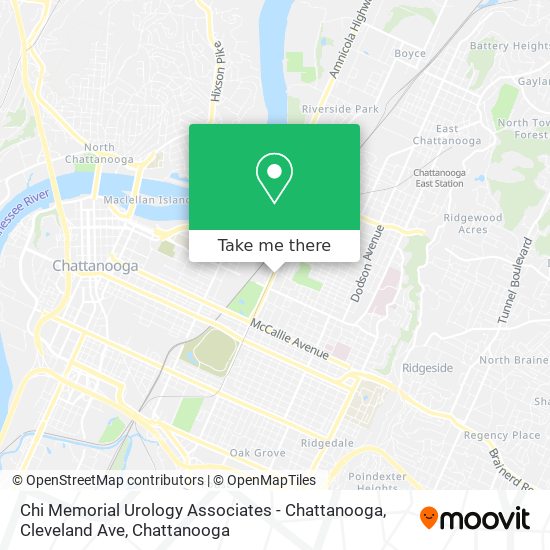 Mapa de Chi Memorial Urology Associates - Chattanooga, Cleveland Ave