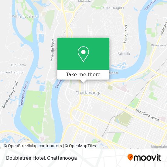 Mapa de Doubletree Hotel