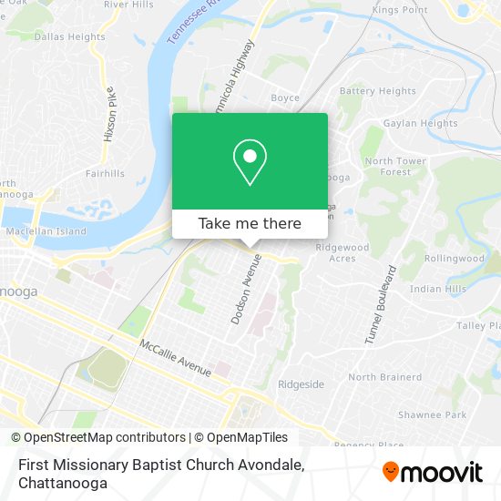 First Missionary Baptist Church Avondale map