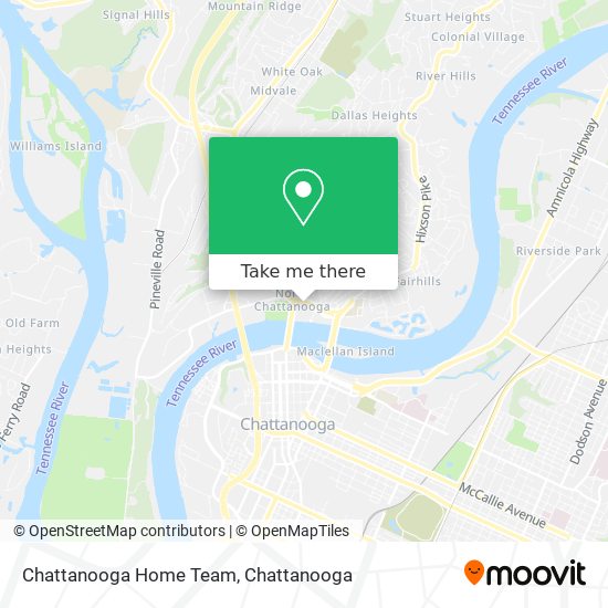 Chattanooga Home Team map