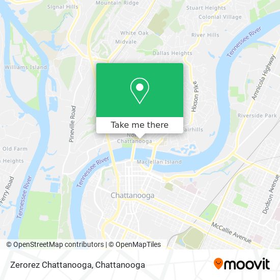 Zerorez Chattanooga map