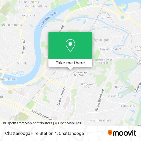 Chattanooga Fire Station 4 map