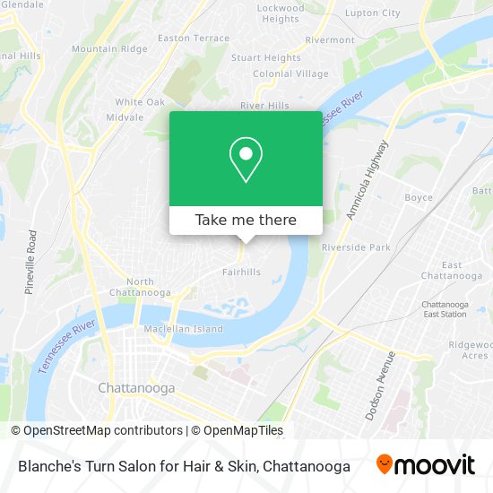 Mapa de Blanche's Turn Salon for Hair & Skin