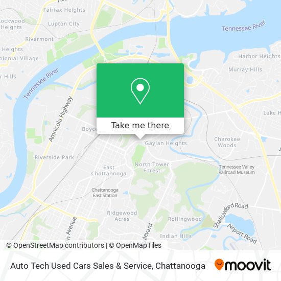 Mapa de Auto Tech Used Cars Sales & Service