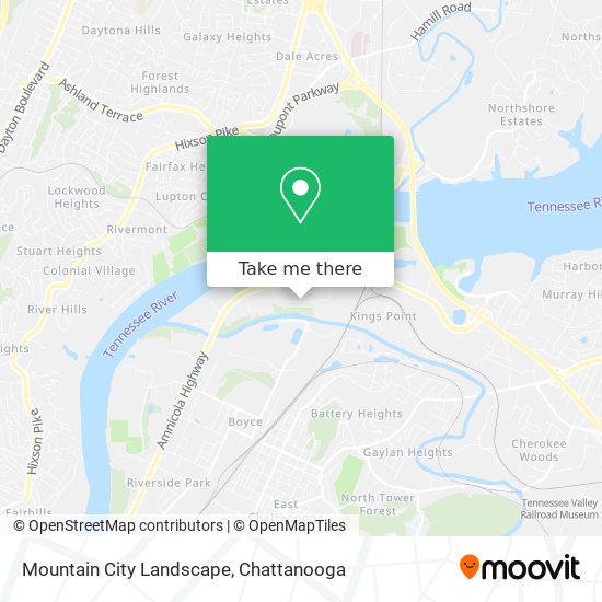 Mountain City Landscape map