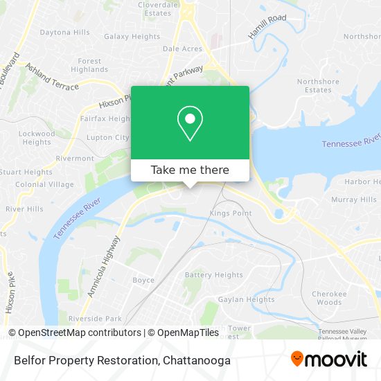 Belfor Property Restoration map
