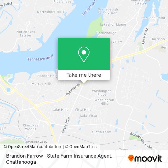 Mapa de Brandon Farrow - State Farm Insurance Agent