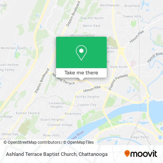 Ashland Terrace Baptist Church map