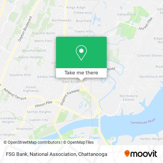 Mapa de FSG Bank, National Association